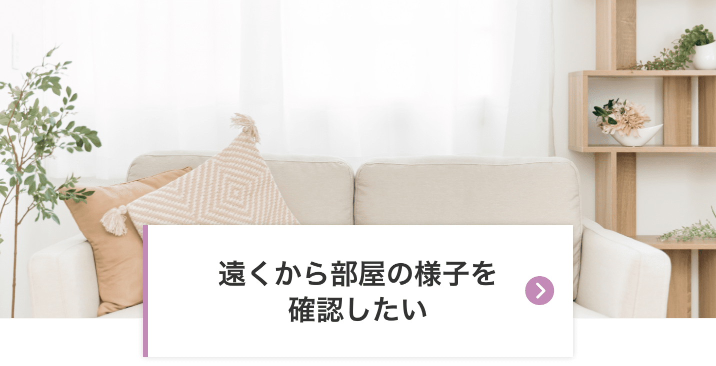 遠くから部屋の様子を確認したい